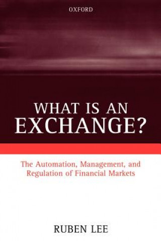 Buch What is an Exchange? Ruben Lee