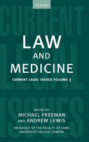 Książka Law and Medicine Michael Freeman