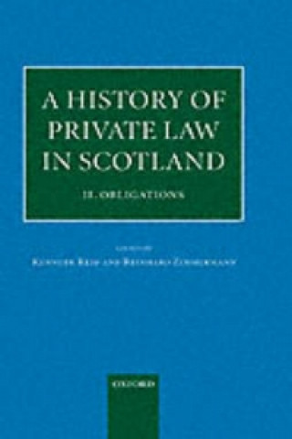 Kniha History of Private Law in Scotland: Volume 2: Obligations 