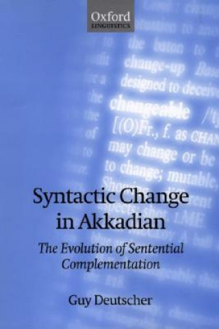 Carte Syntactic Change in Akkadian Guy Deutscher