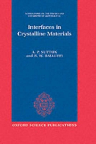 Könyv Interfaces in Crystalline Materials A.P. Sutton