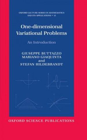 Könyv One-dimensional Variational Problems Stefan Hildebrandt