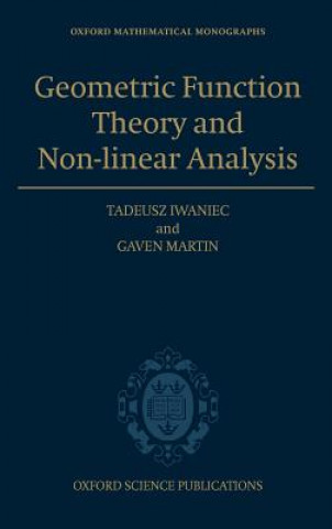 Könyv Geometric Function Theory and Non-linear Analysis Tadeusz Iwaniec