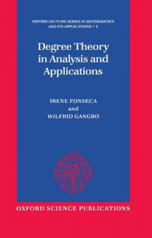 Kniha Degree Theory in Analysis and Applications Irene Fonseca