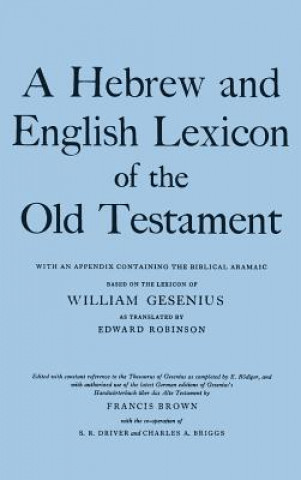 Carte Hebrew and English Lexicon of the Old Testament H.F.W. Gesenius