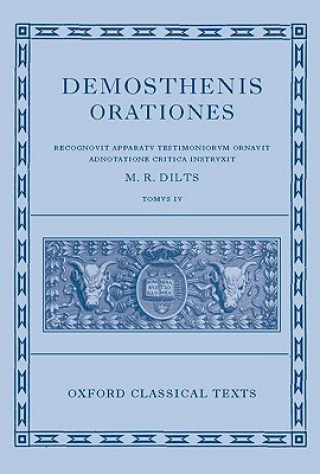 Kniha Demosthenis Orationes IV Mervin R. Dilts