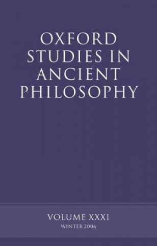 Książka Oxford Studies in Ancient Philosophy XXXI David Sedley