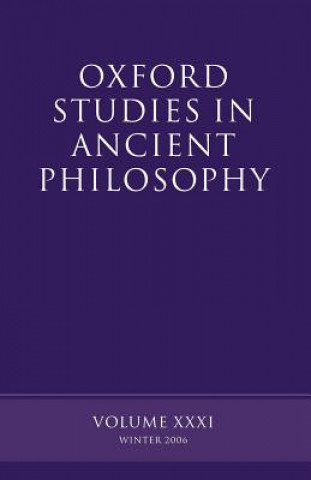 Książka Oxford Studies in Ancient Philosophy XXXI David Sedley