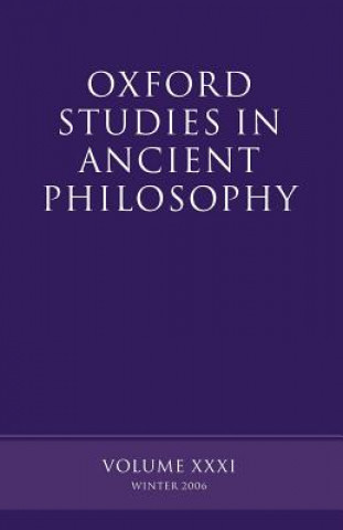 Kniha Oxford Studies in Ancient Philosophy XXXI David Sedley