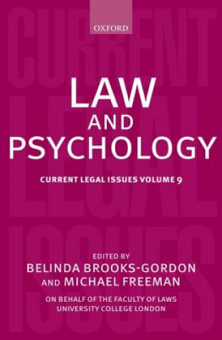 Kniha Law and Psychology Belinda Brooks-Gordon