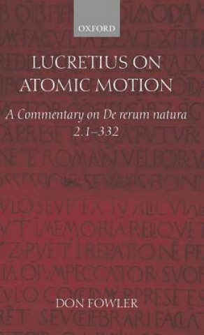 Boek Lucretius on Atomic Motion Don Fowler