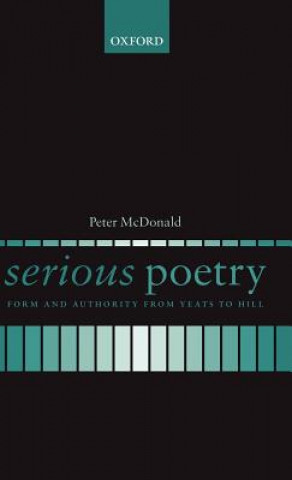 Libro Serious Poetry Peter McDonald