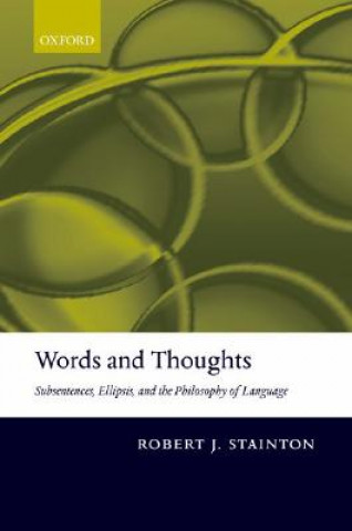 Kniha Words and Thoughts Robert Stainton