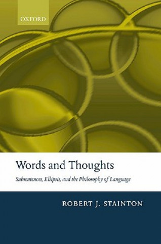 Kniha Words and Thoughts Robert Stainton