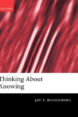 Knjiga Thinking about Knowing Jay Rosenberg
