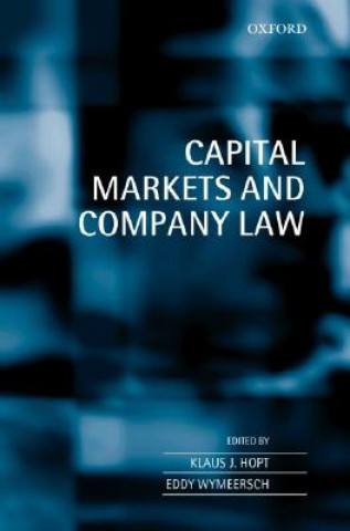 Książka Capital Markets and Company Law E. Wymeersch