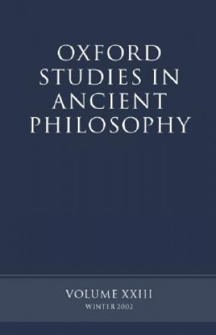 Könyv Oxford Studies in Ancient Philosophy volume XXIII David Sedley
