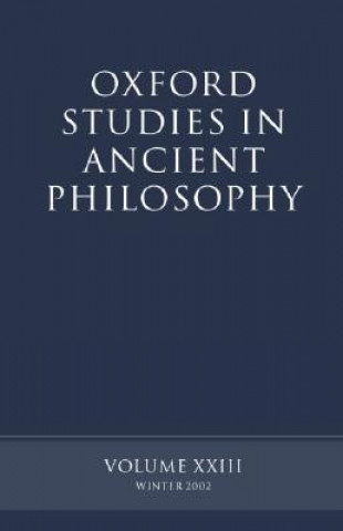 Libro Oxford Studies in Ancient Philosophy volume XXIII David Sedley