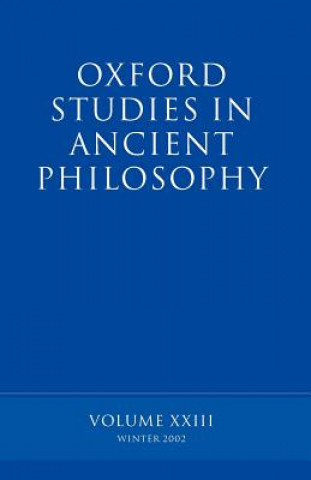 Carte Oxford Studies in Ancient Philosophy volume XXIII David Sedley