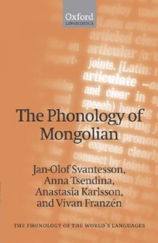 Carte Phonology of Mongolian Jan-Olof Svantesson