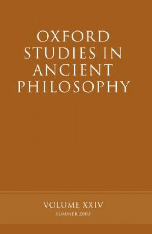 Książka Oxford Studies in Ancient Philosophy, Volume XXIV David Sedley