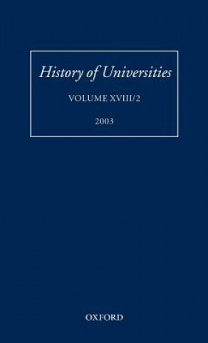 Kniha History of Universities, Volume XVIII/2 2003 Mordechai Feingold