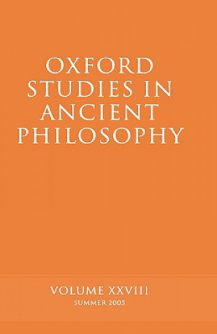 Książka Oxford Studies in Ancient Philosophy XXVIII David Sedley