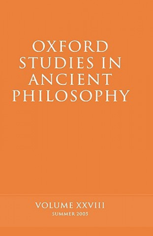 Book Oxford Studies in Ancient Philosophy XXVIII David Sedley