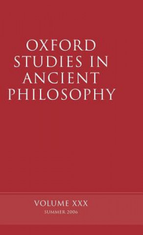 Książka Oxford Studies in Ancient Philosophy XXX David Sedley