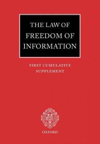 Libro Law of Freedom of Information: First Cumulative Supplement John MacDonald