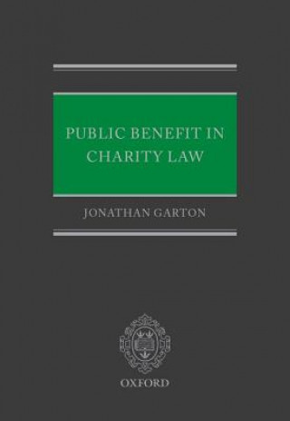 Kniha Public Benefit in Charity Law Jonathan Garton