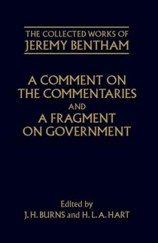 Kniha Comment on the Commentaries and A Fragment on Government Philip Schofield
