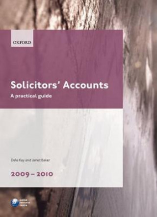 Książka Solicitors' Accounts 2009-2010 Dale Kay