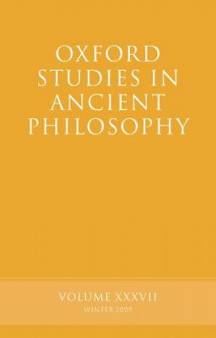 Kniha Oxford Studies in Ancient Philosophy Volume 37 Brad Inwood