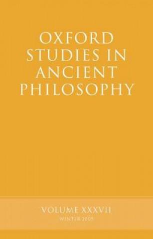 Buch Oxford Studies in Ancient Philosophy Volume 37 Brad Inwood