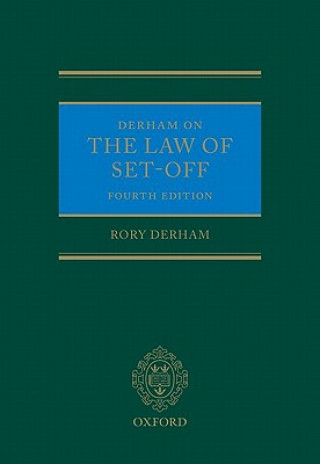 Kniha Derham on the Law of Set-Off Rory Derham