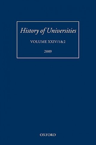 Carte History of Universities Mordechai Feingold