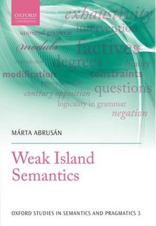 Kniha Weak Island Semantics Marta Abrusan