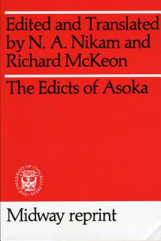 Könyv Edicts of Asoka N.A. Nikam