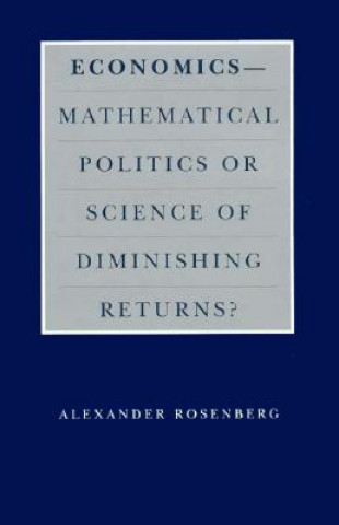 Kniha Economics Alexander Rosenberg