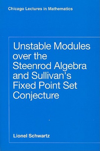 Kniha Unstable Modules Over the Steenrod Algebra and Sullivan's Fixed Point Set Conjecture Lionel Schwartz