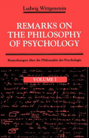 Kniha Remarks on the Philosophy of Psychology Ludwig Wittgenstein