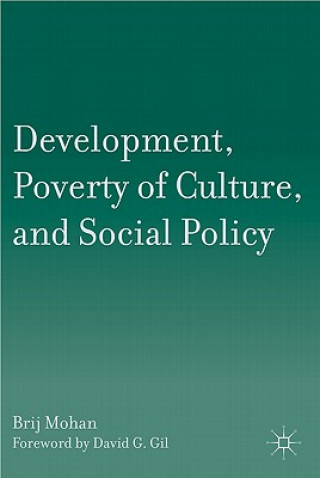 Kniha Development, Poverty of Culture, and Social Policy Brij Mohan