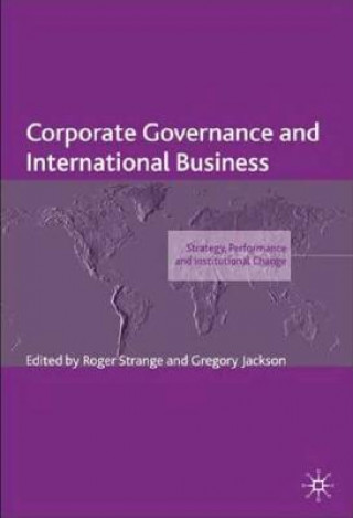 Kniha Corporate Governance and International Business G. Jackson