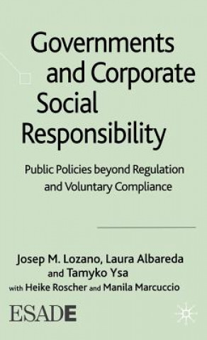 Kniha Governments and Corporate Social Responsibility Josep M. Lozano