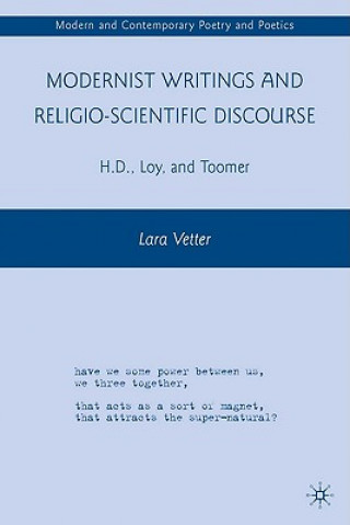 Kniha Modernist Writings and Religio-scientific Discourse Lara Vetter