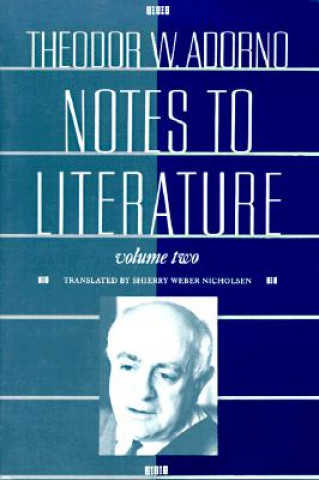 Książka Notes to Literature Theodor W. Adorno