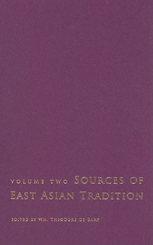 Kniha Sources of East Asian Tradition William Theodore De Bary