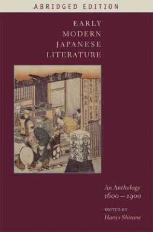 Könyv Early Modern Japanese Literature Haruo Shirane