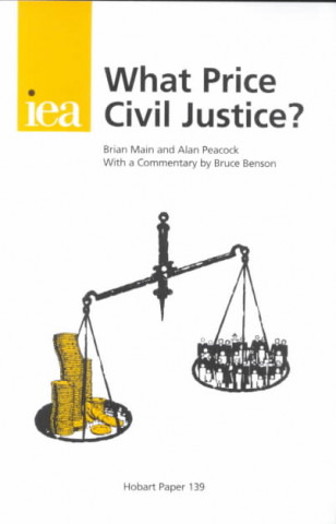 Könyv What Price Civil Justice? Sir Alan Peacock